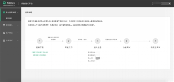 青莲云正式发布青莲安充-充电桩设备测试平台