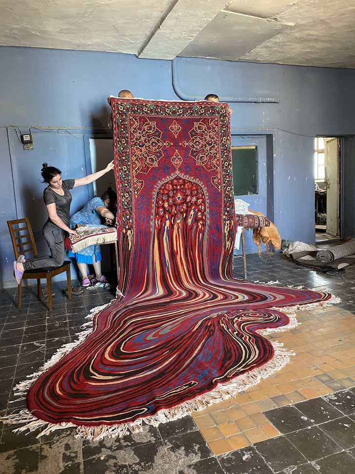 “融化”的地毯