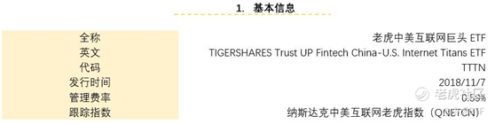老虎证券：TTTN Q3基金净值收益13.47% 跑赢中美大盘指数ETF