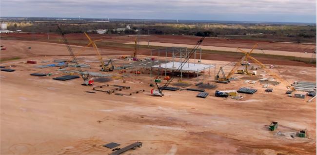 特斯拉德州超级工厂建设初具规模 正加速施工进度